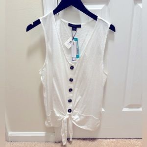 Sanctuary white tank- new with tags
